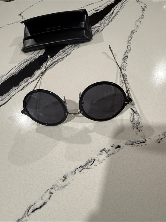 Isabel Marant Accessories - Isabel Marant Black Round Sunglasses with Silver Temples